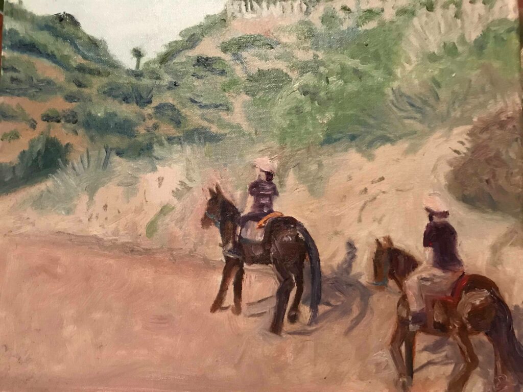 The Trail to Hollywood: 11 x 14 Oil