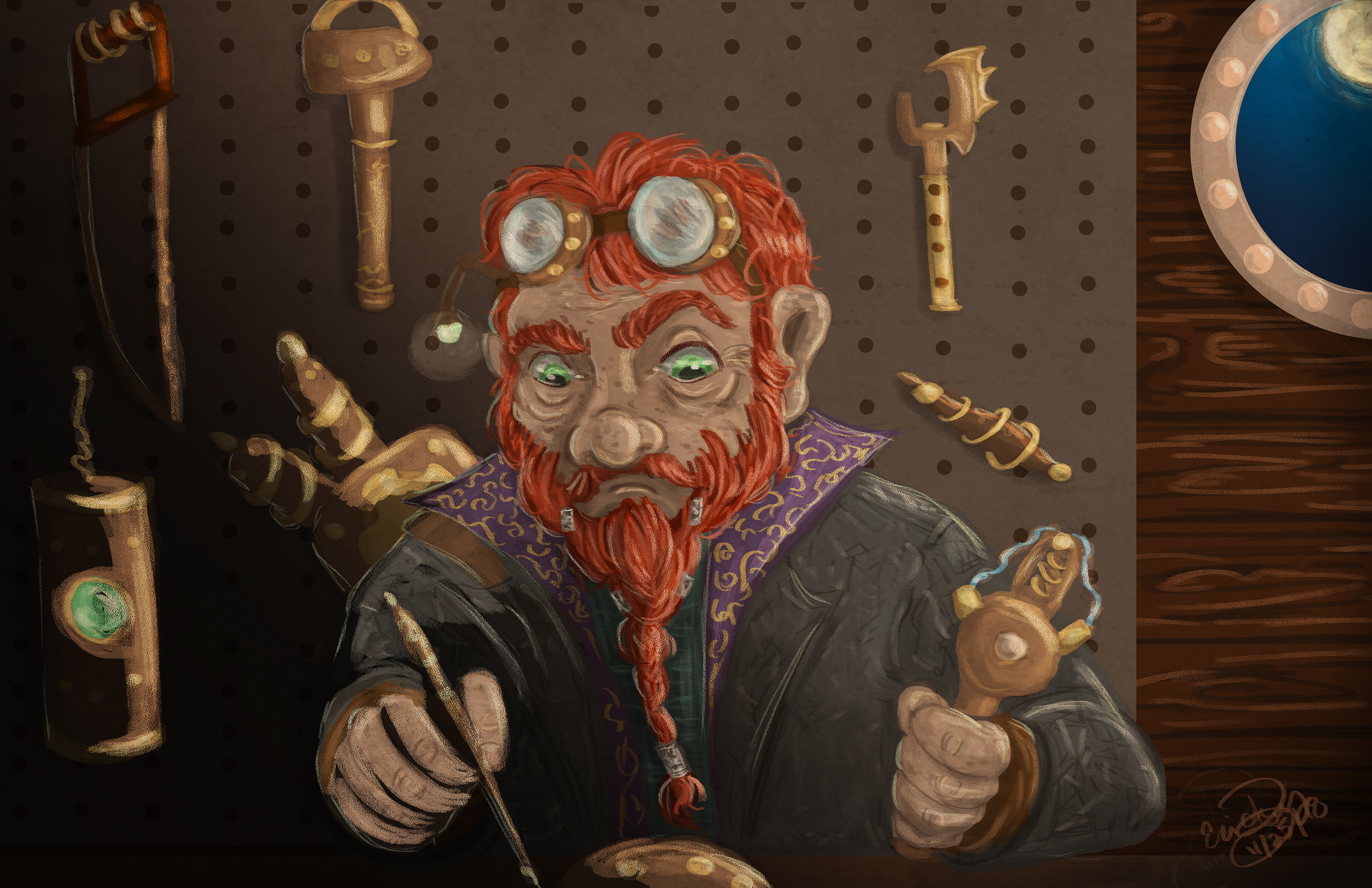 Steampunk Dwarf: Digital